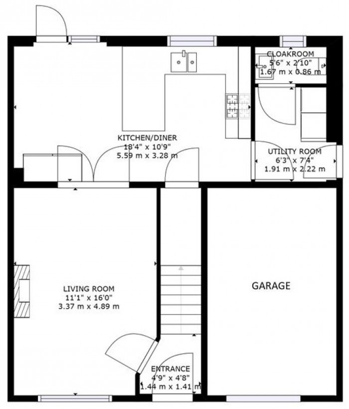 Floorplan for 41 Wigeon Road, TA6