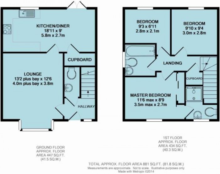 Floorplan for 1 Simmental Street, TA6