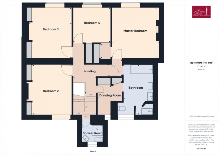 Floorplan for Four Forks House, TA5