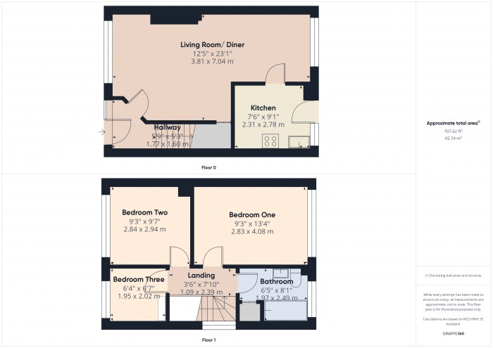 Floorplan for 1 Wrenmoor Close, TA6