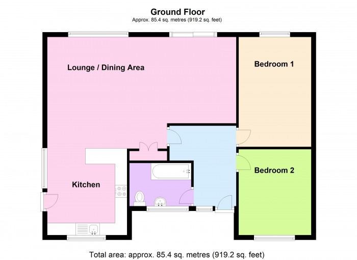 Floorplan for 5 Chertsey Close, TA7