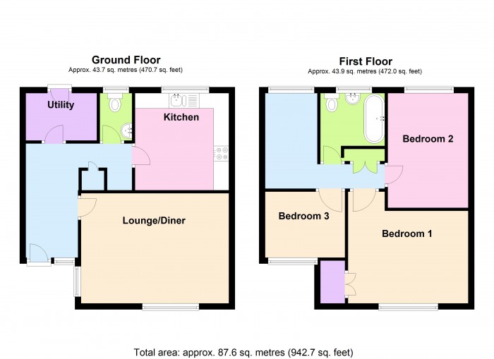 Floorplan for 14 Knowle End, TA7