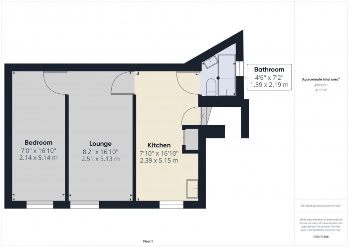 Floorplan for 1 New Road, TA6