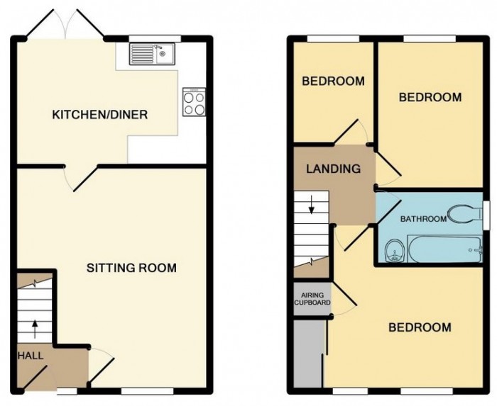 Floorplan for 7 Teal Close, TA6