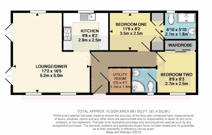 Floorplan for 35 Crabtrees Park, TA5