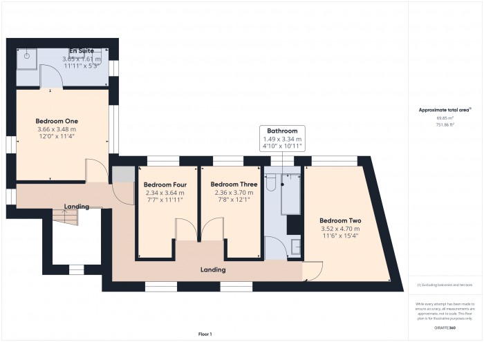 Floorplan for 34 Conway Road, TA5
