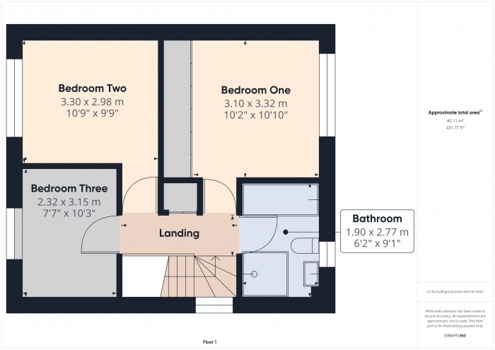 Floorplan for 4 Tudor Way, TA6