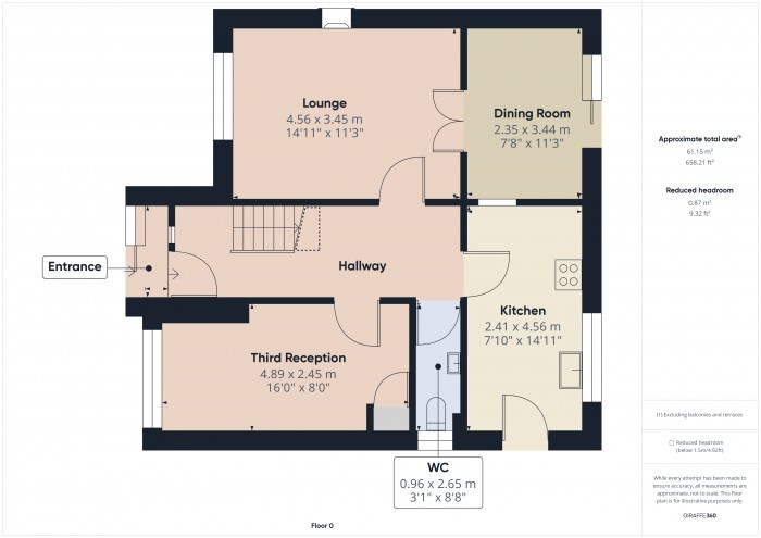 Floorplan for 3 Ashton Road, TA6