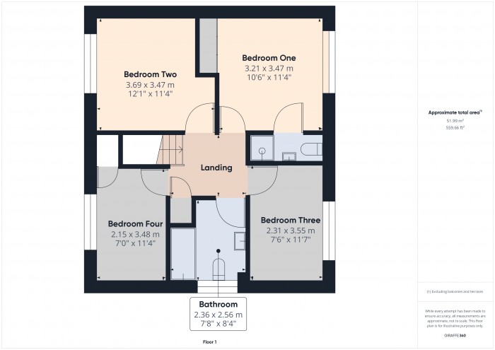 Floorplan for 3 Ashton Road, TA6