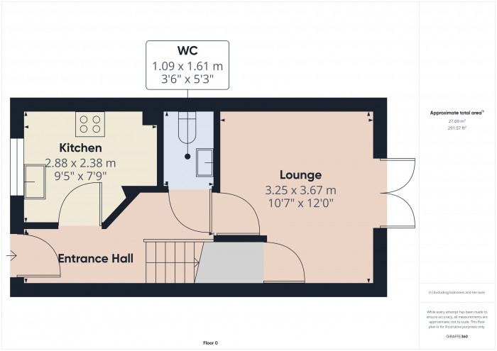 Floorplan for 44 Romney Road, TA6