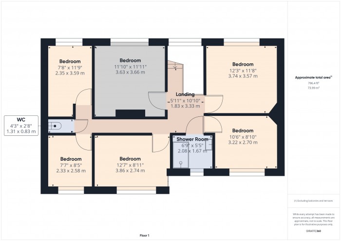 Floorplan for 85 Durleigh Road, TA6