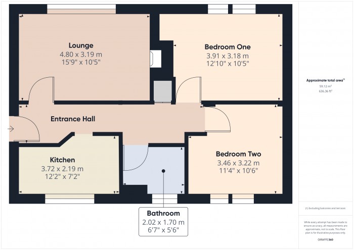 Floorplan for Flat 3, Cornwall House, TA6