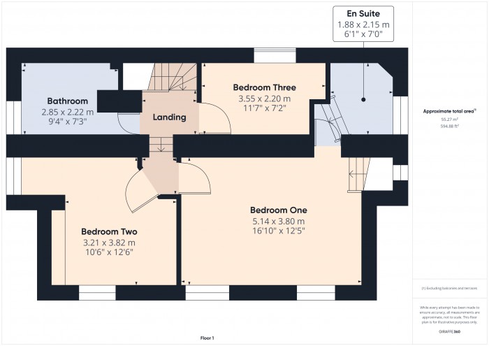 Floorplan for Jan Swains Cottage, TA7