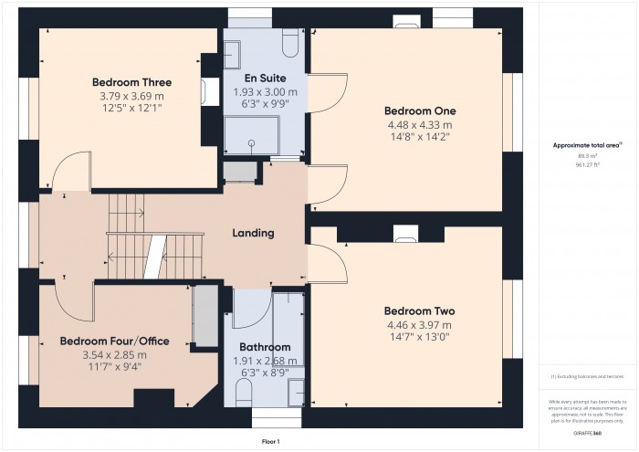 Floorplan for 44 Durleigh Road, TA6