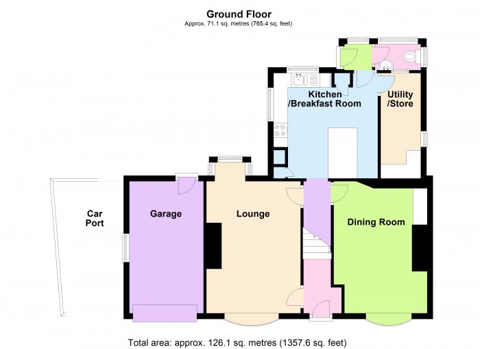 Floorplan for 4 School Lane, TA5