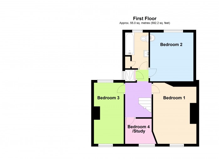 Floorplan for 4 School Lane, TA5