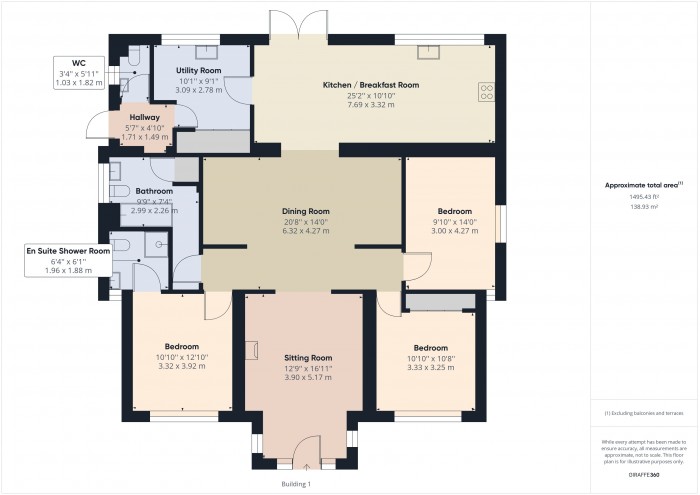 Floorplan for 68 Durleigh Road, TA6