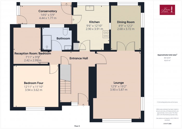 Floorplan for Stratford, Wembdon Road, TA6