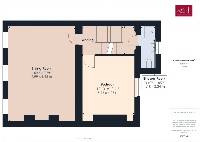 Floorplan for 13 King Square, TA6