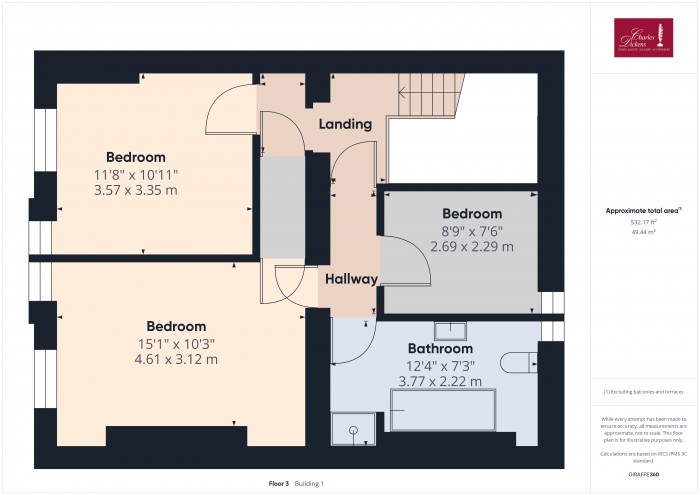 Floorplan for 13 King Square, TA6