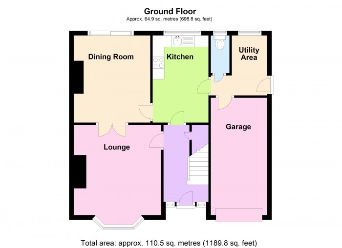 Floorplan for 10 Linden Close, TA6