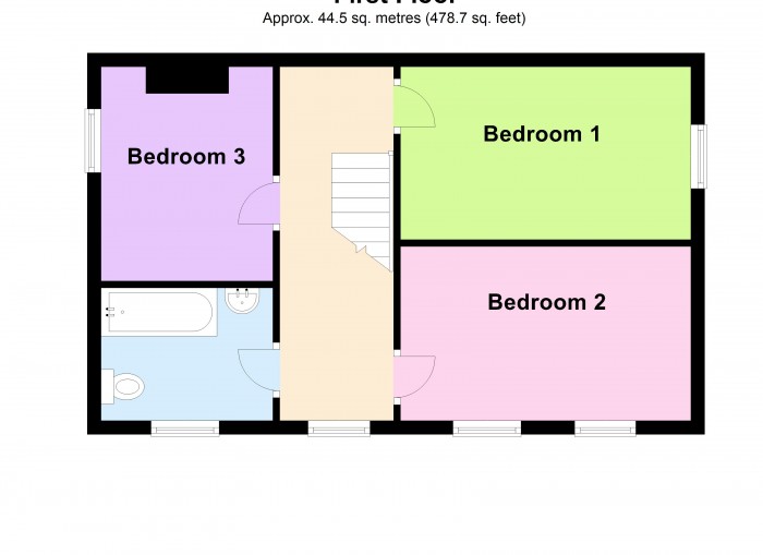 Floorplan for Mount Cottage, TA6