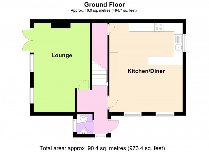 Floorplan for Mount Cottage, TA6