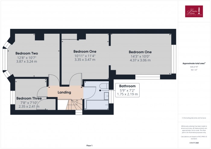 Floorplan for 22 Alfoxton Road, TA6