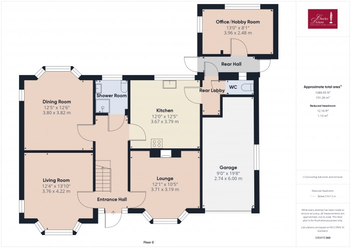 Floorplan for 9 Riverton Road, TA7