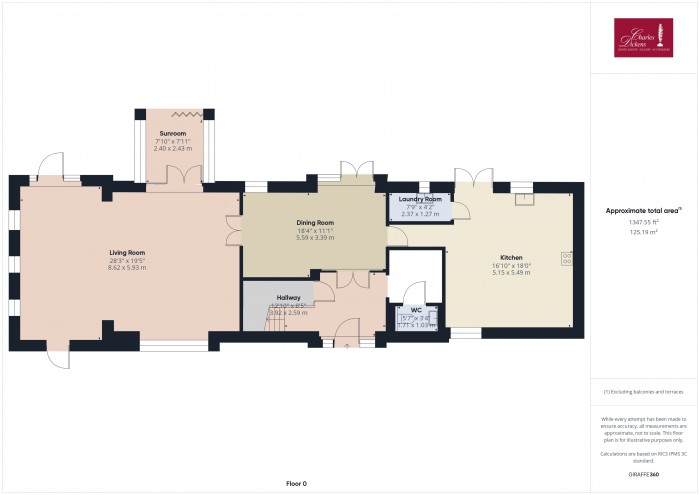 Floorplan for Willow Barn, TA7