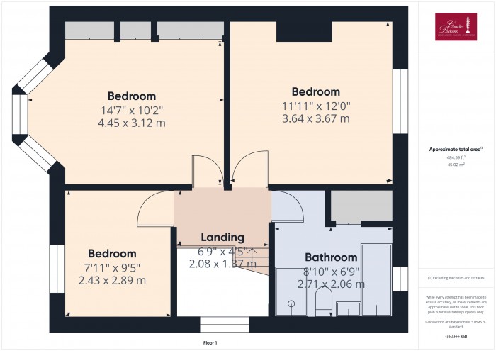 Floorplan for 32 Quantock Road, TA6