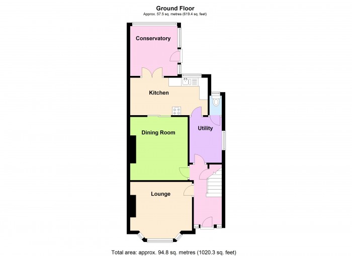 Floorplan for 34 Chilton Street, TA6