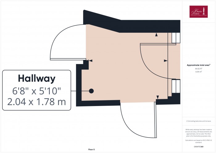 Floorplan for 8B Chandos Street, TA6