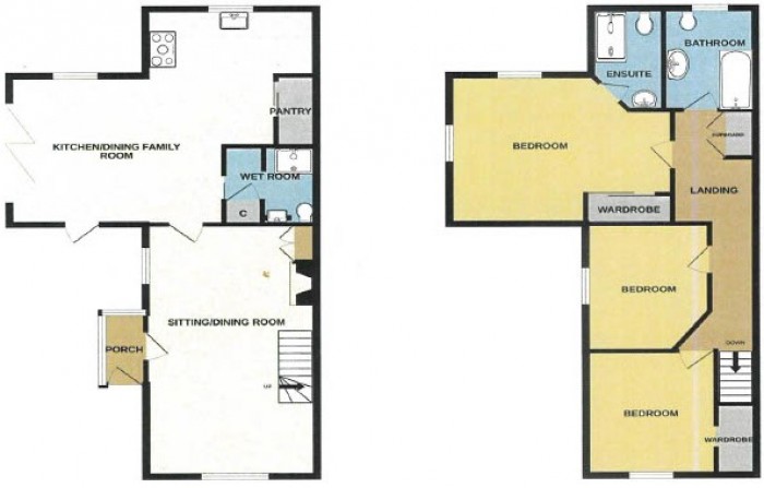 Floorplan for Nonsuch Cottage, TA5